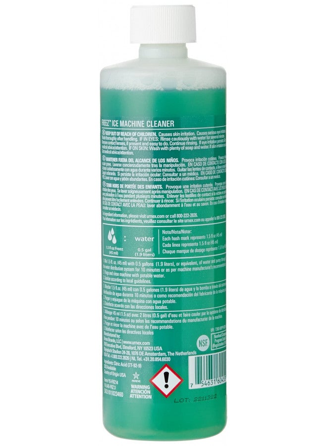 Urnex منظف آلة الثلج أورنيكس فريز - 14 أونصة - 5 استخدامات - صيغة آمنة للنحاس تعتمد على حمض الستريك لتنظيف أنظمة الثلج التجارية - Image 1