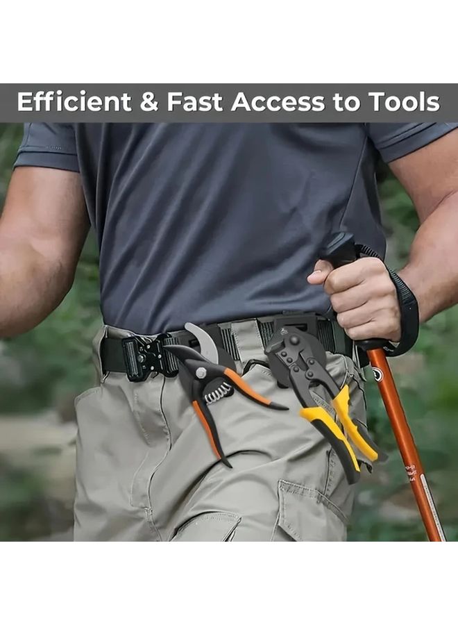 1قطعة حامل أدوات مغناطيسي متين مشبك معدّي مشبك خصر بمغناطيس قوي حزام تخزين - Image 3