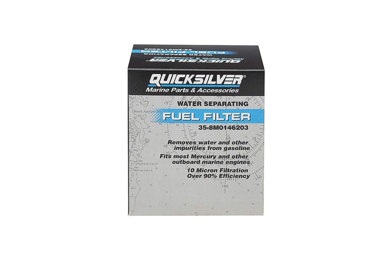 Quicksilver 8M0146203 Water Separating Fuel Filter, 10-Micron Filtration, Quicksilver Head - Image 2