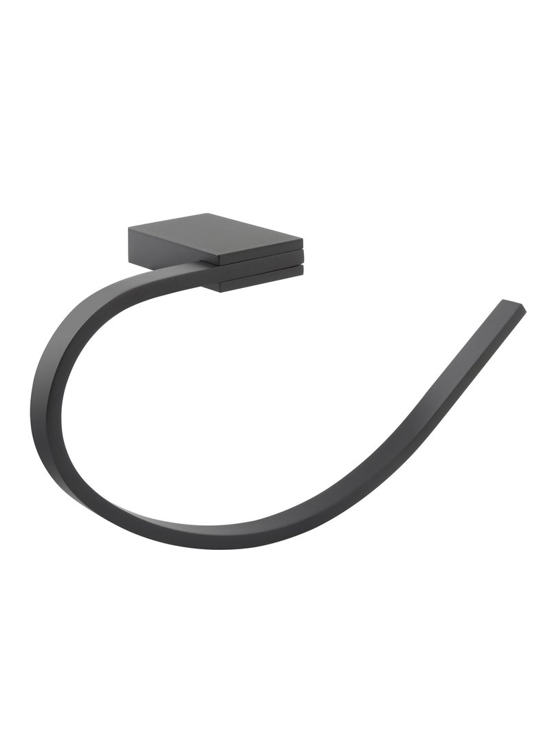 Casa Milano Krypto U Shape Towel Ring  Matte Black  - Image 1