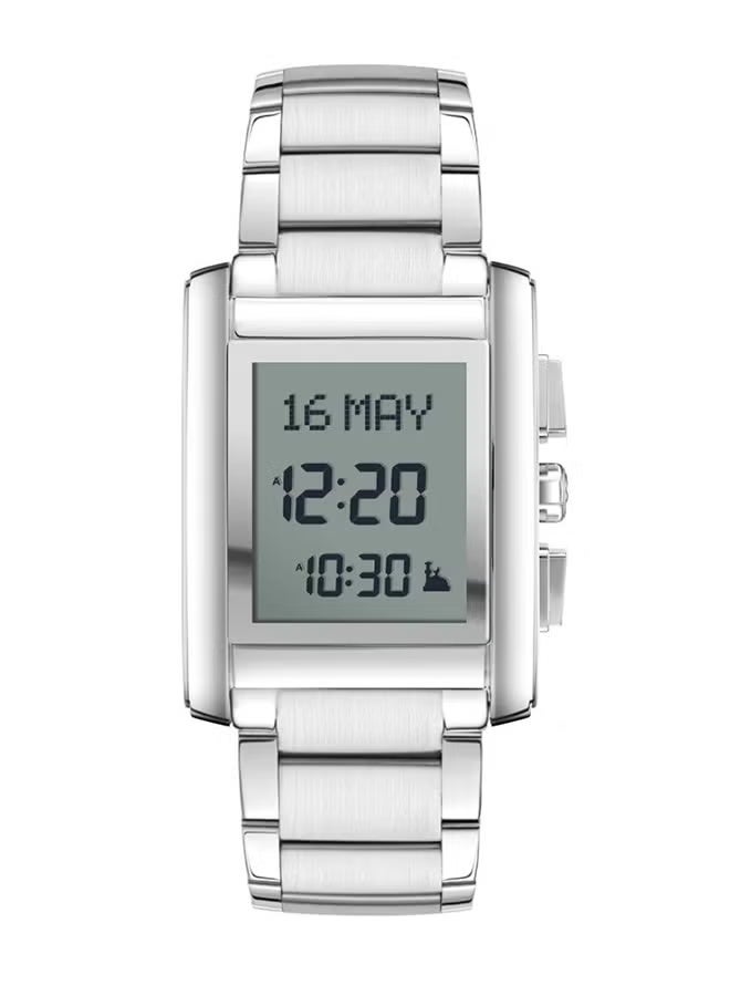 Men's Stainless Steel Digital Watch - Image 1
