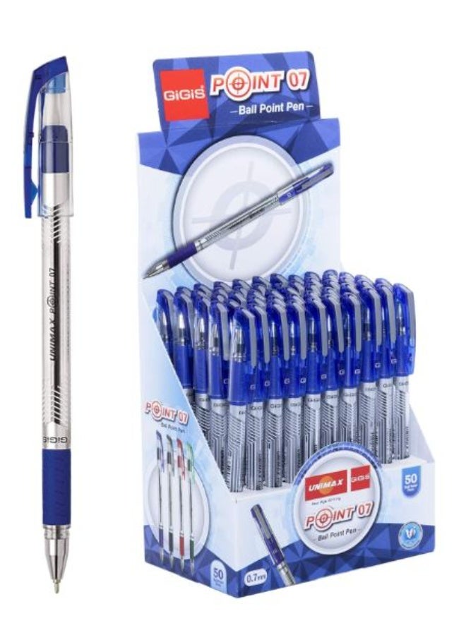 جيجيز PEN GIGIS POINT 07 - BLUE (50- PCS) - Image 1