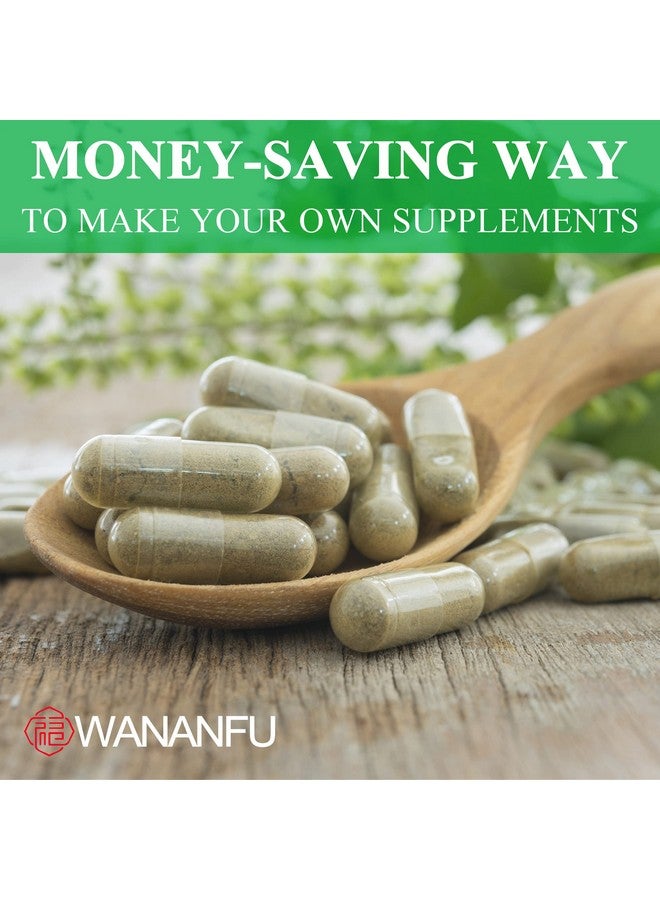 wananfu Size 00 Empty Capsules Vegetarian (100 Count) Bundle with Micro Lab Spoon, Clear Fillable Veggie Pill Capsules 00 for Making Your Own Supplements - Image 4