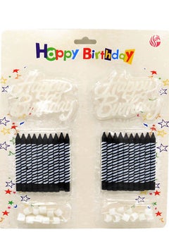 co arma Black birthday candles with holder  - Image 2