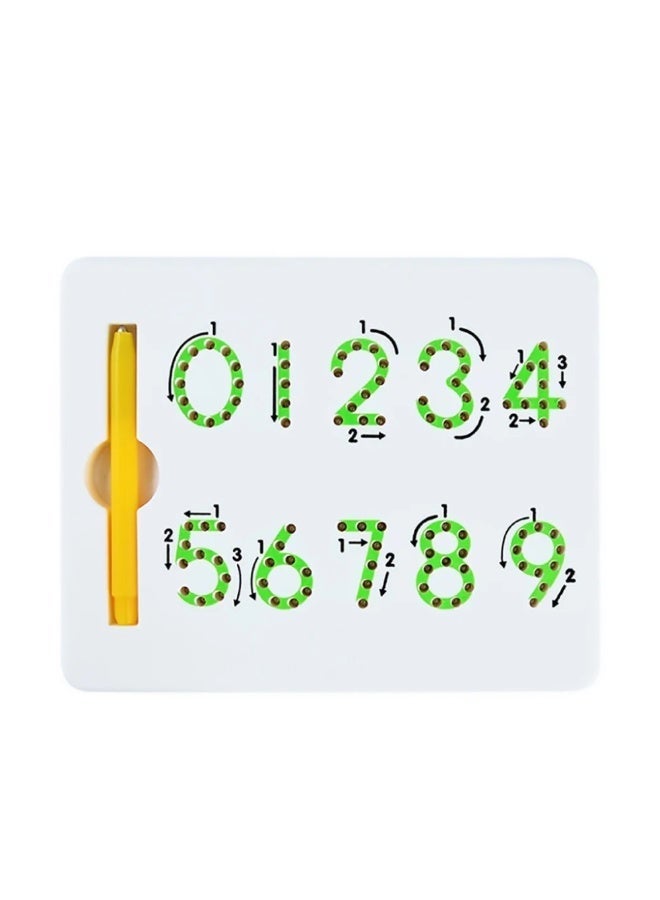 SnuzzleMart Magnetic Numbers Tracing Board Educational Toy and Preschool Learning Pad for Early Writing and Math Skills - Image 2