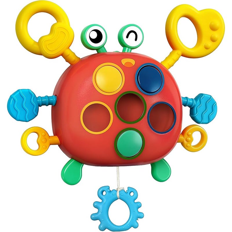 Chilvil Montessori Sensory Toys for Baby Teething, Travel Car Airplane Fidget Developmental Educational Interactive Learning Gift for 18 Months Toddler 2 3 4 Year Old Boy Girl, Car Seat Stroller Pull Toys - Image 1