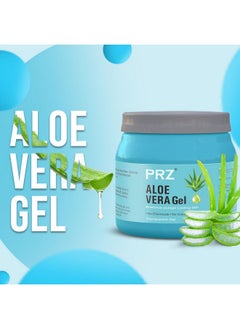 PRZ 100% Pure Natural Aloe Vera Gel Transparent (500Gram) For Body & Face Moisturizing, Hair Gel, Multipurpose Beauty Skin Gel, Acne Scars, Glowing & Radiant Skin Treatment  - Image 2