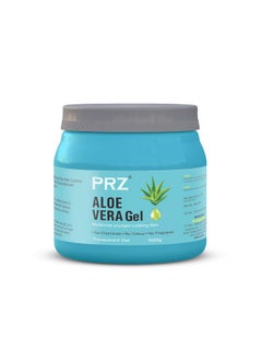 PRZ 100% Pure Natural Aloe Vera Gel Transparent (500Gram) For Body & Face Moisturizing, Hair Gel, Multipurpose Beauty Skin Gel, Acne Scars, Glowing & Radiant Skin Treatment  - Image 1