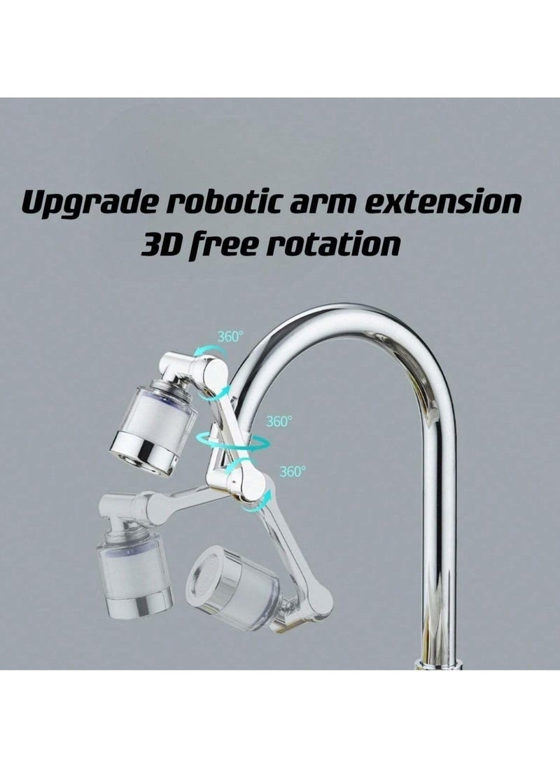 RATSAW - 1080 Degree Rotating Bathroom Faucet Filter with 4 Filter Cartridges Sink Faucet Filter Faucet Extender for Kitchen and Bathroom with Installation Tools - Image 1