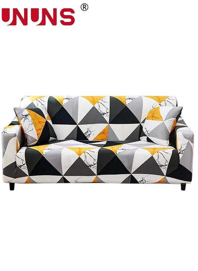 UNUNS Printed Stretch Sofa Cover Couch Covers Slipcovers for 3 Cushion Couches Elastic Universal Furniture Protector - Image 1