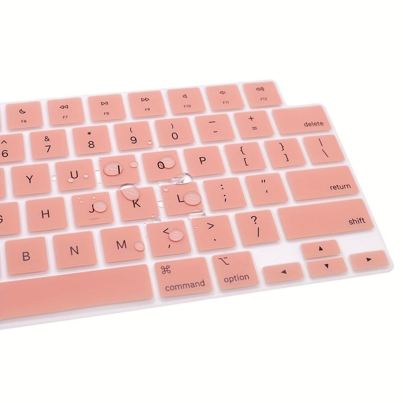 1 قطعة غطاء لوحة مفاتيح بلون أزرق هادئ مع مجموعة ملونة، بتصميم أمريكي، لأجهزة Macbook Air مقاس 13.6 إنش و15.3 إنش موديلات M2 M3 M4 A3240 A3241 A2681 A3114 A2941 A3113 - Image 1