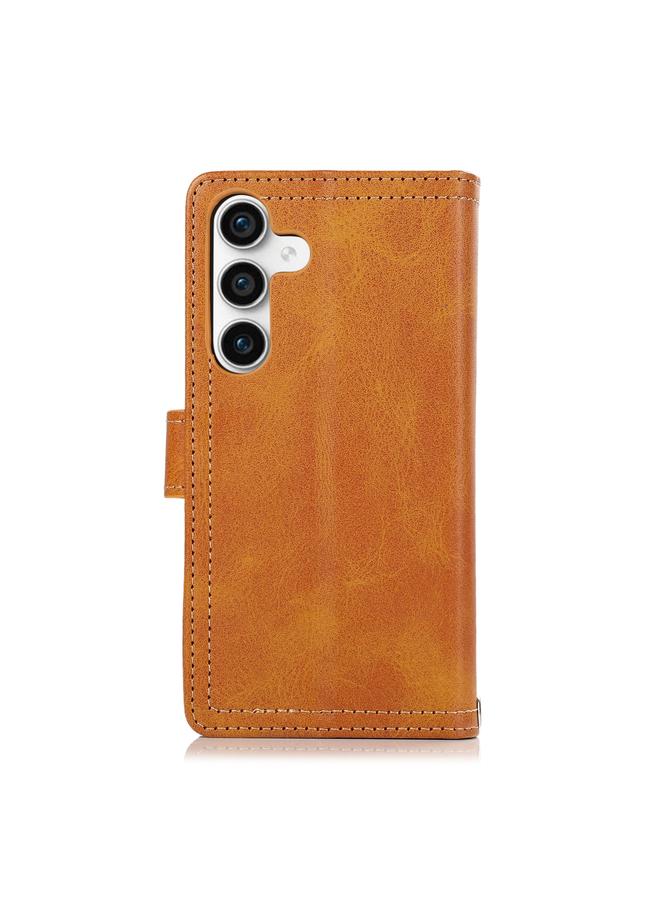 اس-توب جراب هاتف جلدي مع سوار معصم وفتحة بطاقة لهاتف Samsung Galaxy S24+ 5G - Image 3