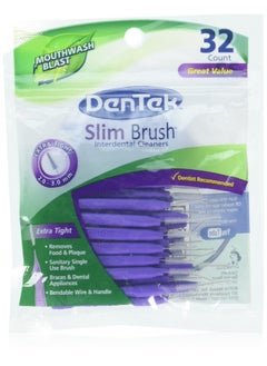 Dentek Slim Brush Interdental Cleaners 32 Count (Pack Of 3) 