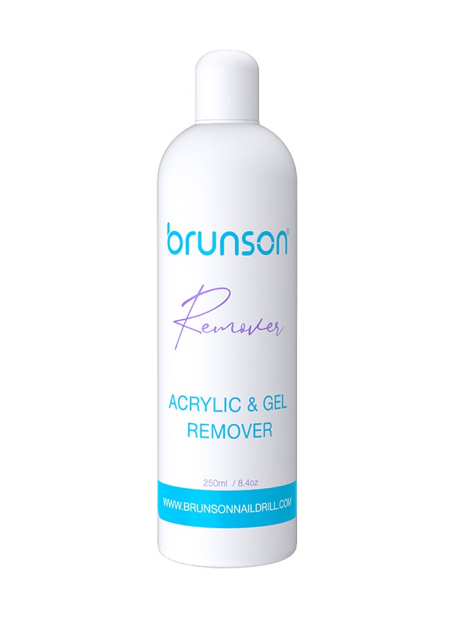 brunson Gel Nail Polish Remover Acrylic Gel Remover Easily Quickly Removes Soak Off Gel Polish Professional Non Irritating Nail Polish Remover 2 3 Minutes Easily Quickly Dont Hurt Your Nails 250ml 