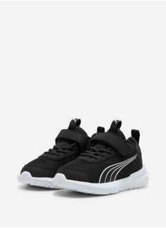Mesh Insert Sneakers with Hook & Loop Closure & Pull Tabs