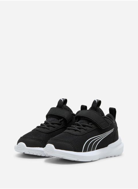 Mesh Insert Sneakers with Hook & Loop Closure & Pull Tabs