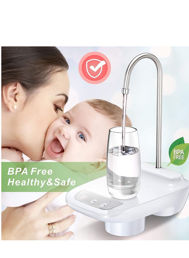 Water Pump for 5 Gallon Jug, COJITO Water Bottle Dispenser Electric Water Pump Automatic Water Bottle Pump Dispenser for 5 Gallon Bottle(White)  - Image 2