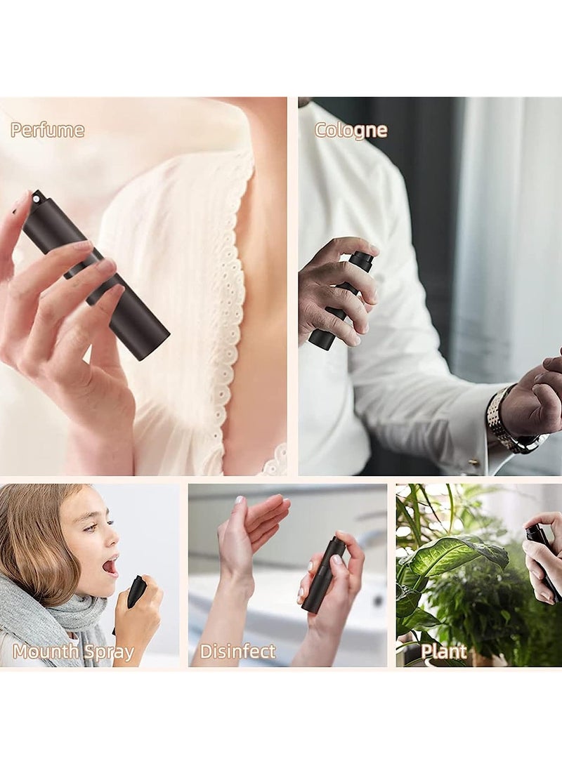 Gonice 2PCS Portable Pefume Atomizer, Mini Refillable Perfume Bottle With Spray, 5ml Fine Mist Fragrance Dispenser, Empty Perfume Spray bottle for Traveling and Outgoing (Black) - Image 4