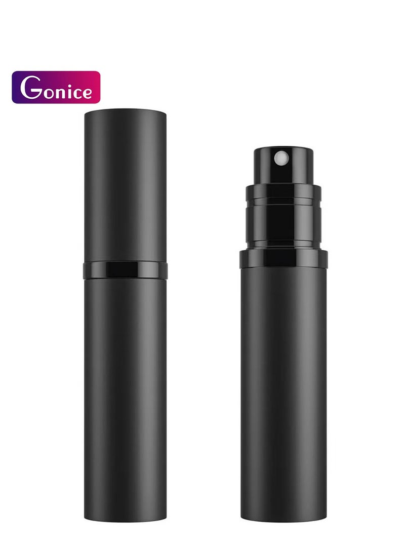 Gonice 2PCS Portable Pefume Atomizer, Mini Refillable Perfume Bottle With Spray, 5ml Fine Mist Fragrance Dispenser, Empty Perfume Spray bottle for Traveling and Outgoing (Black) - Image 1