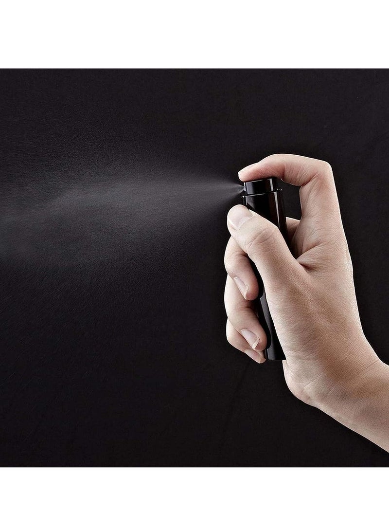 جونيس عبوتان بخاخ عطر صغير سعة ٥ مل، قابلة لإعادة الملء، برذاذ فائق النعومة، مثالية للحقيبة والاستخدام اليومي أو الهدايا - باللون الأسود - Image 4