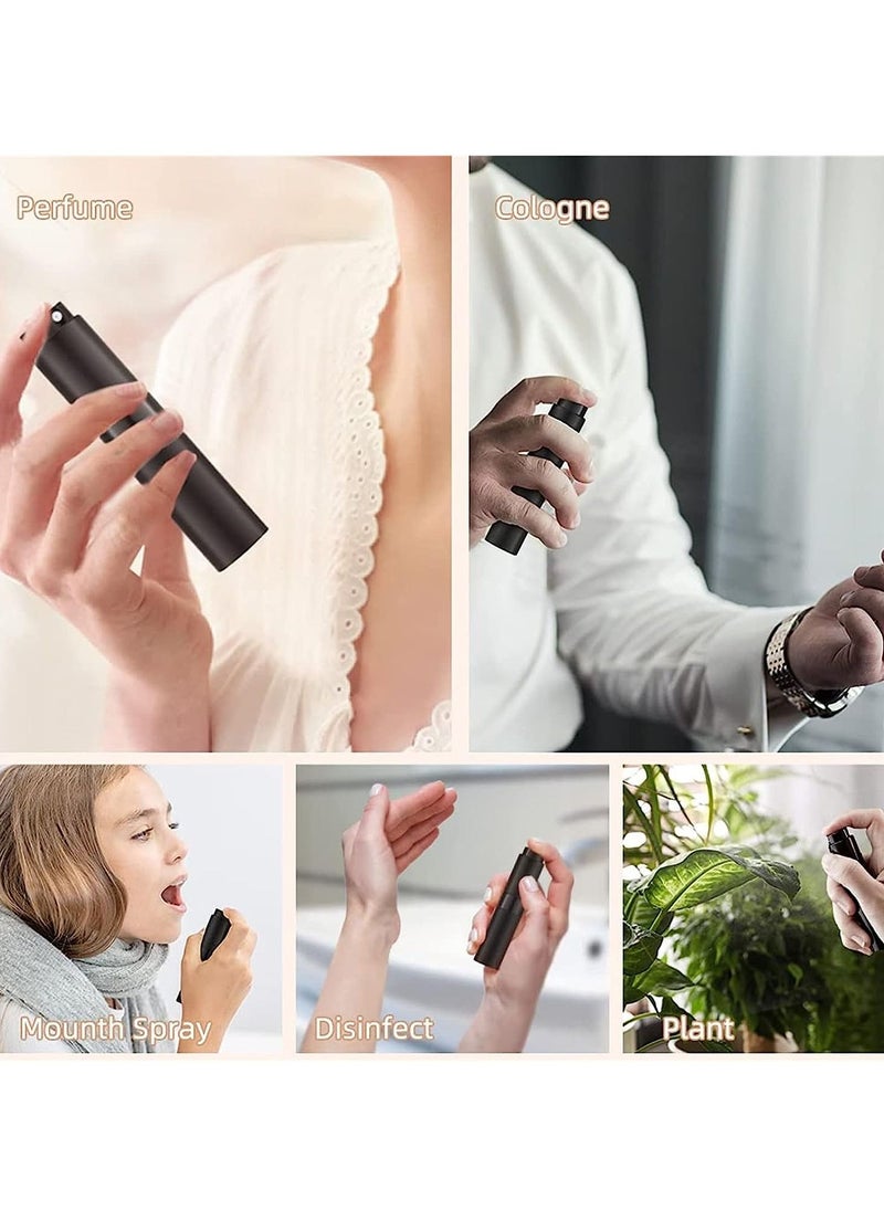Gonice 2PCS Portable Pefume Atomizer, Mini Refillable Perfume Bottle With Spray, 5ml Fine Mist Fragrance Dispenser, Empty Perfume Spray bottle for Traveling and Outgoing (Black)  - Image 5