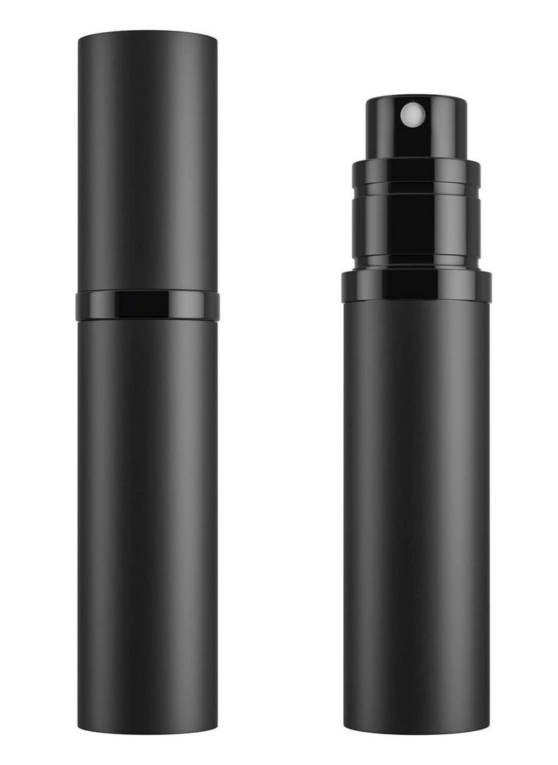 Gonice 2PCS Portable Pefume Atomizer, Mini Refillable Perfume Bottle With Spray, 5ml Fine Mist Fragrance Dispenser, Empty Perfume Spray bottle for Traveling and Outgoing (Black)  - Image 1