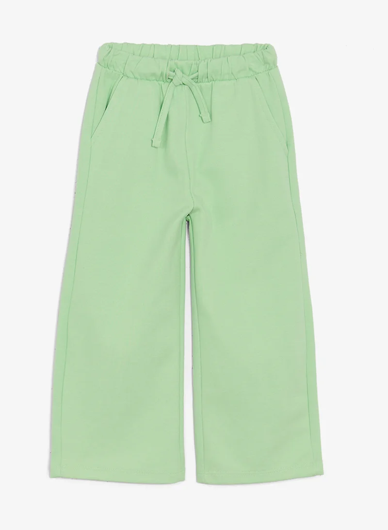 Ripples Girls Round Neck Tee & Wide-Leg pant Set