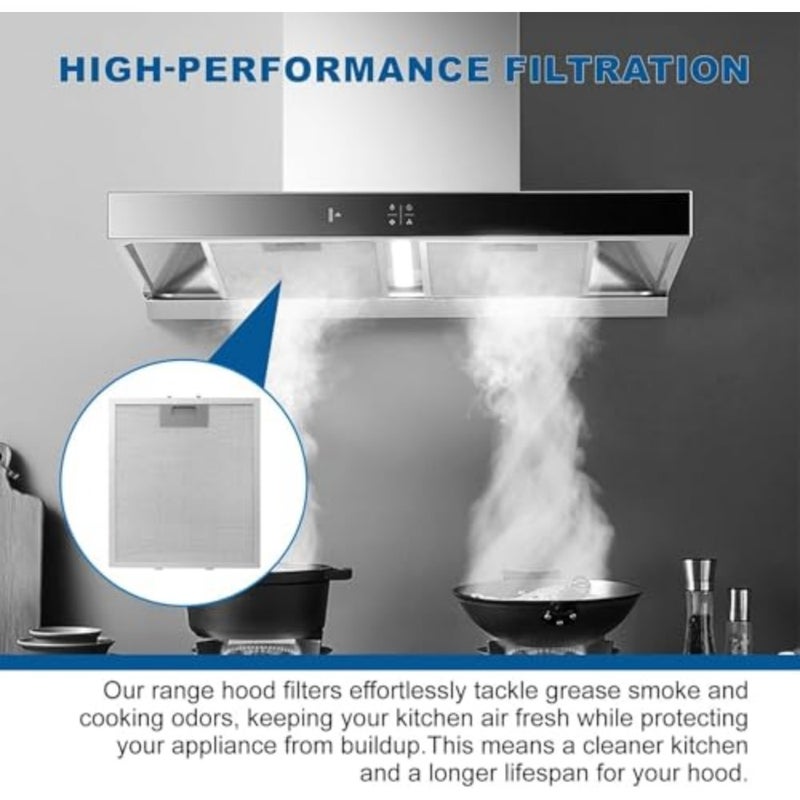 استبدال فلتر غطاء المحرك S Range Hood 320 مم × 260 مم - شاشة ألومنيوم من 5 طبقات لمروحة العادم العلوية للمطبخ، كتل مرشحات الشحوم، هواء الفرن - Image 4