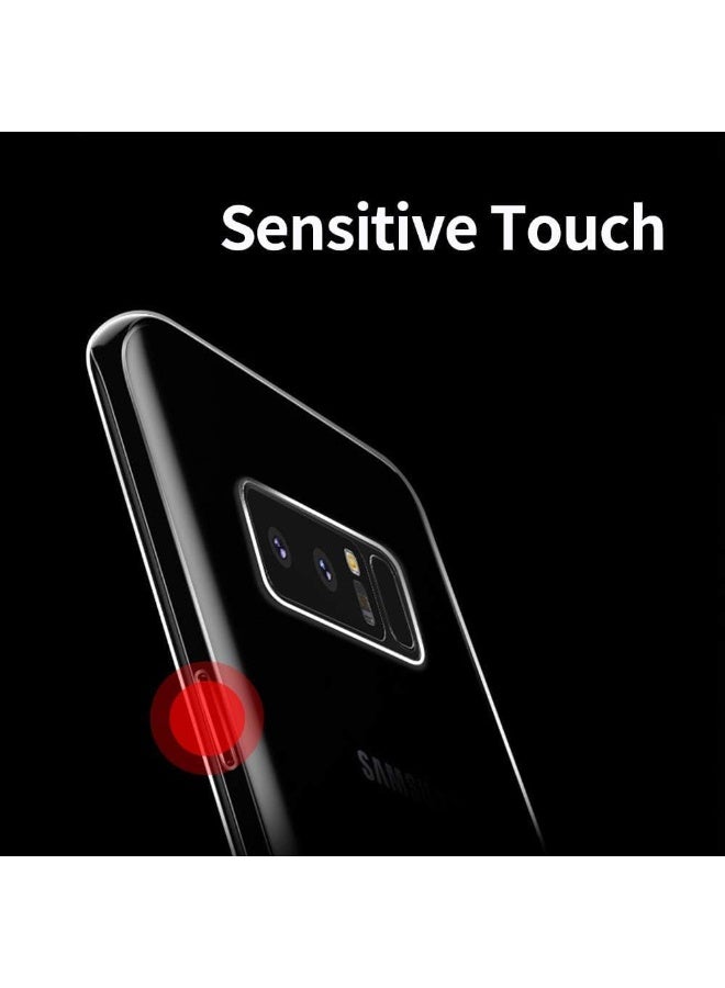 جراب لهاتف Samsung Galaxy Note 8 - تصميم شفاف فائق النقاء، حماية من السقوط، إطار ممتص للصدمات (Bumper) وجراب شفاف لهاتف Galaxy Note 8 (مقاس 6.3 بوصة). - Image 5