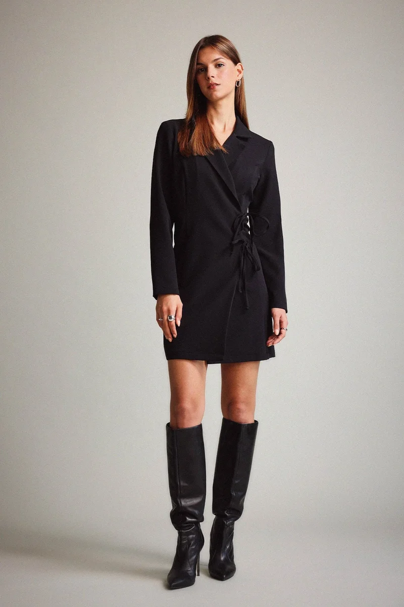 Defacto Crepe Short Dress