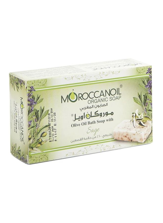 MOROCCANOIL Olive Oil Bath Soap With Sage Herbs 100grams - Image 1