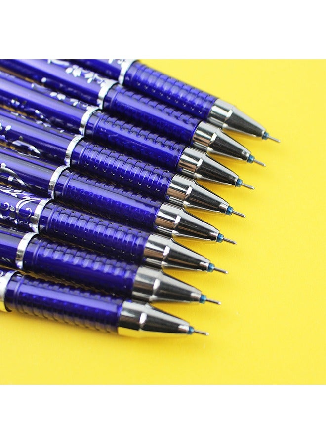 12 Pcs Erasable Pens 0.5mm, Fine Ballpoint Blue Ink Pens, Smooth Writing Gel Pen for Drawing Writing(Blue) - Image 5