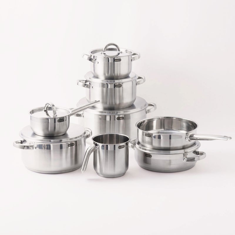 ألبرتو طقم ألبرتو 14 قطعة ستانلس ستيل جسم فضي - Image 1