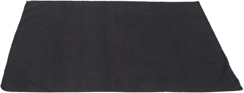 Polyester Fabric Sheet for DIY Sewing and Curtain Making, Black Solid Color Quilting Material, Practical Home Craft Cloth for Upholstery and Production - Image 1