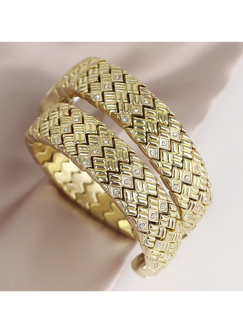 BIFANXI Ladies Fashion Watch, Snake-Shaped Diamond Design Quartz Watch, Fashionable Versatile Bracelet Watch  - Image 5