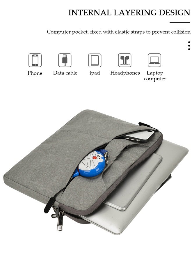 DUNISO 15.6 Inch Laptop Bag Lightweight Computer Bag Travel Business Briefcase Water Resistance Shoulder Messenger Bag for Men and Women Work Office - Image 4