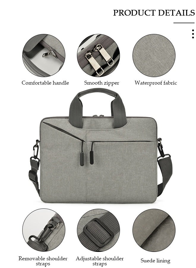DUNISO 15.6 Inch Laptop Bag Lightweight Computer Bag Travel Business Briefcase Water Resistance Shoulder Messenger Bag for Men and Women Work Office - Image 3