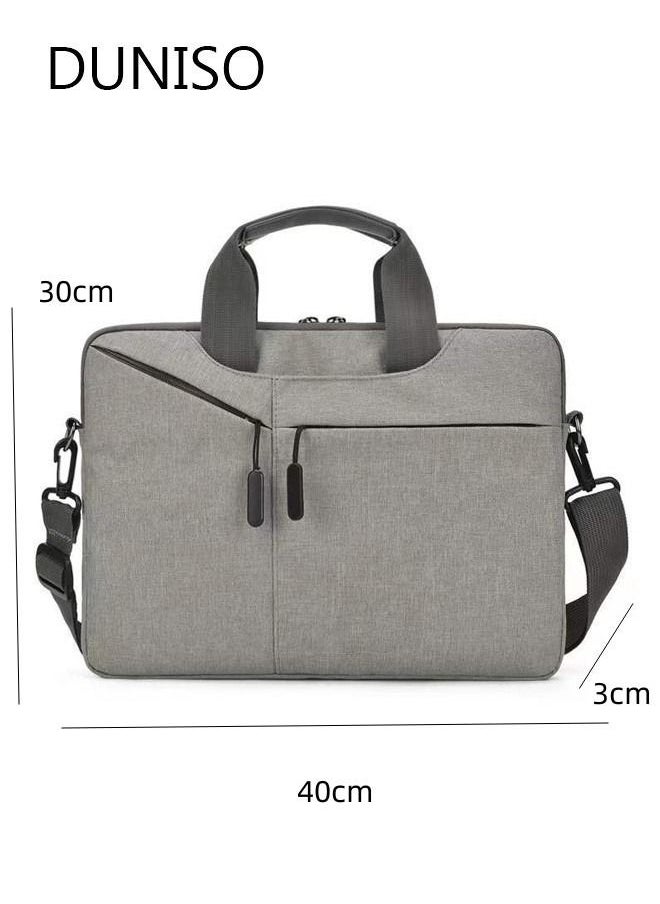 DUNISO 15.6 Inch Laptop Bag Lightweight Computer Bag Travel Business Briefcase Water Resistance Shoulder Messenger Bag for Men and Women Work Office  - Image 4