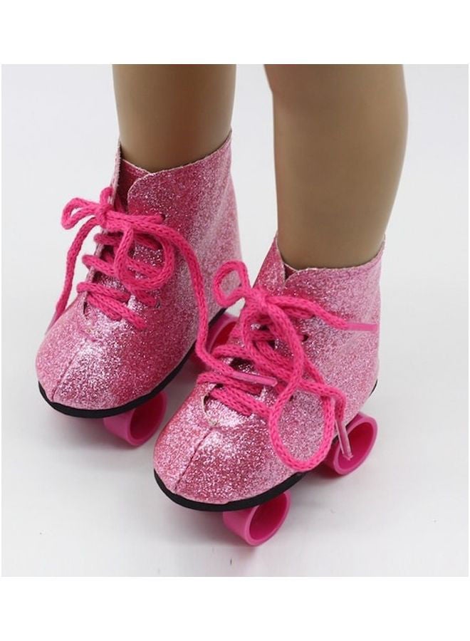 NIBEMINENT Roller Skates For 18 Inch American Doll 7x5x3.6cm - Image 2