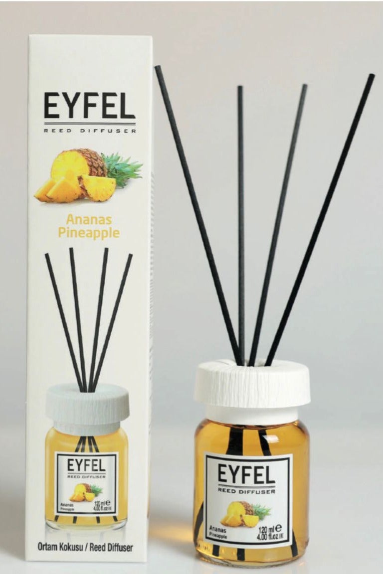 Eyfel Reed Diffuser, Pineapple Fragrance, 120 ml - Image 1