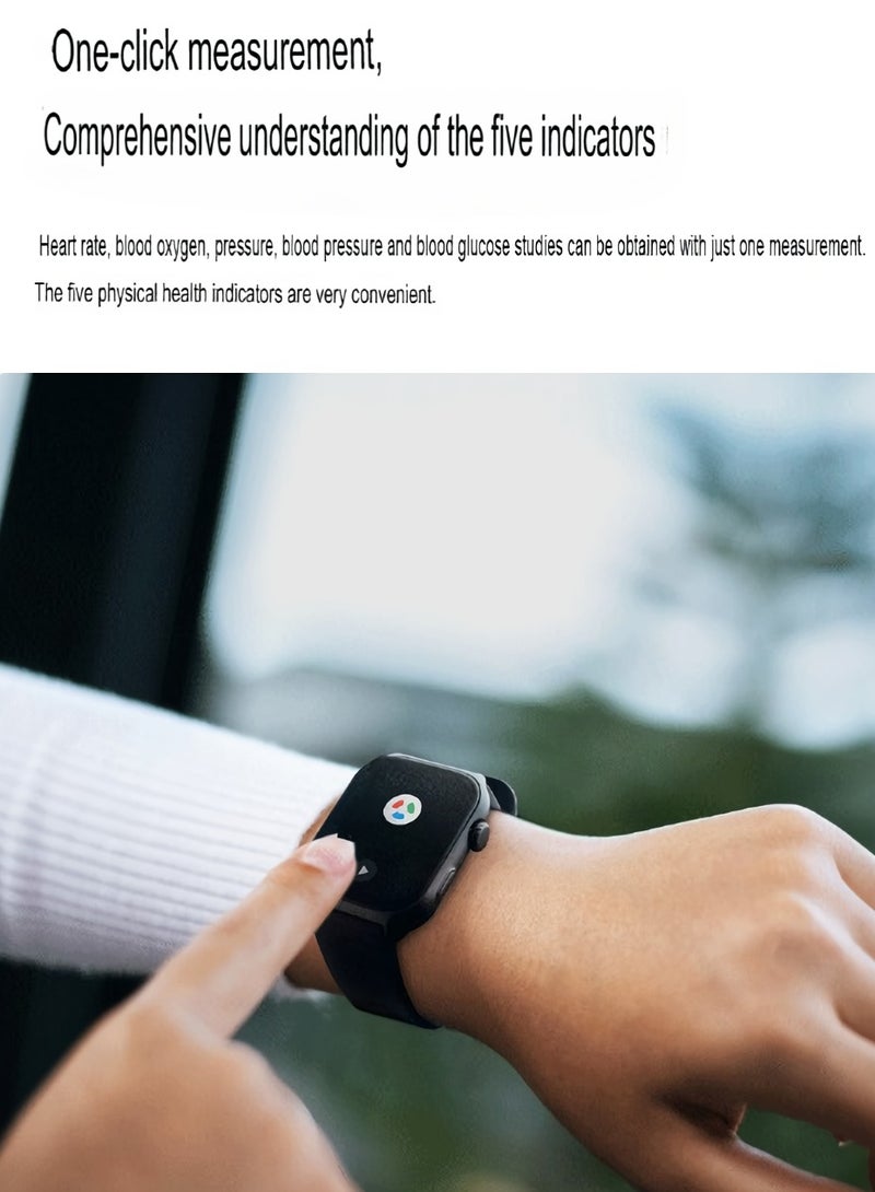 GTS7 Pro Smart Watch, Waterproof HD Display Sports Watch, Lightweight Comfortable Health Monitoring Watch, Durable Smart Wrist Watch For Men And Women, (1pc, Leather White) - Image 3