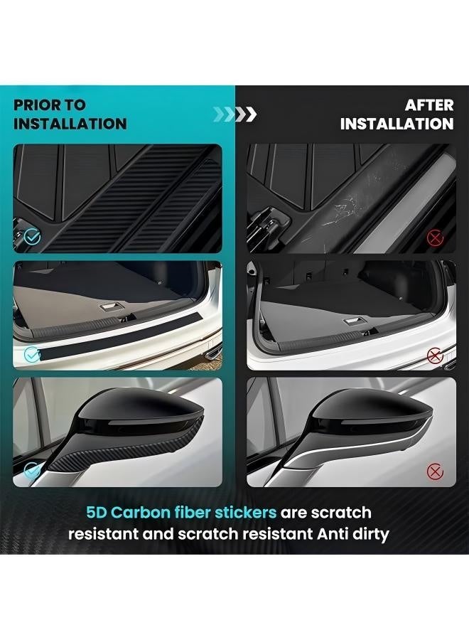 Uliova 5M Car Door Edge Protector Carbon Fiber Anti Scratch Strip Door Guard Protection Film Universal Auto Exterior Accessories - Image 4