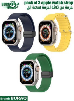 Apple Watch Band Strap For Apple Watch Ultra 2/Ultra 49mm, Series 10 46mm, 9/8/7 45mm, SE2/SE/6/5/4 44mm, 3/2/1 42mm