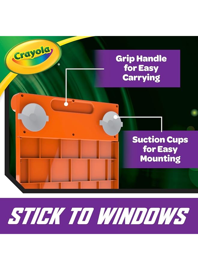 Crayola Travel Glow Art Studio Glow In The Dark Toys Kids Gifts For Girls And Boys Ages 6 7 8 9 - Image 3