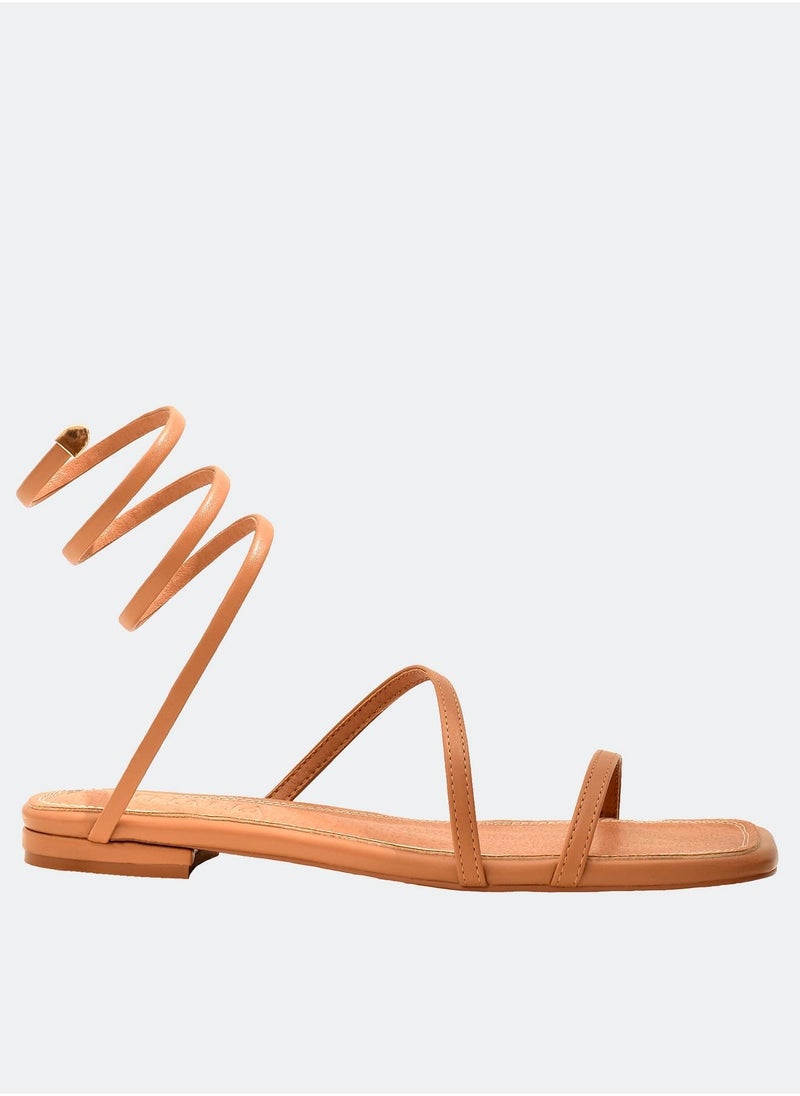 THALIA Spiral Sandal - Beige  - Image 1