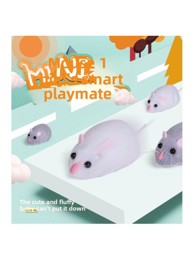 Strange Remote Control Mouse Infrared Remote Control Simulation Creative Simulation Animal Infrared Electric Pet Toy-Color:8882a Gray  - Image 3