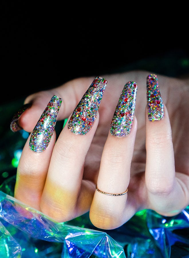 Lechat Gel Nail Polish, Gel Polish Soak Off Led U V Nail Gel Polish Sky Dust Glitter Solar Flare Sdms03 - Image 5