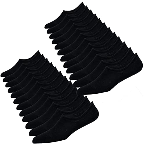 JORMATT 12 Pairs Mens & Women No Show Socks Non-Slip, Athletic Sneaker Cotton Invisible Low Cut Socks for Mens Shoe Size 10-13 - Image 1