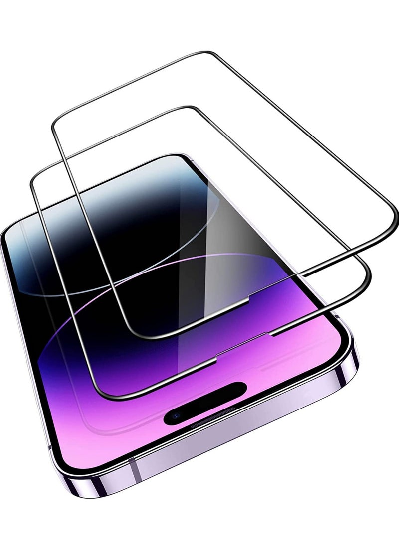 ELTRAZONE iPhone 14 Pro Max Screen Protector, Ultra-Tough Tempered Glass for iPhone 14 Pro Max 6.7 inch, Easy Alignment Frame, 2 Pack  - Image 1