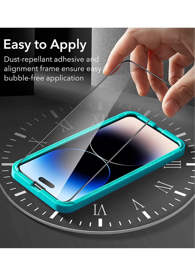 ELTRAZONE iPhone 14 Pro Max Screen Protector, Ultra-Tough Tempered Glass for iPhone 14 Pro Max 6.7 inch, Easy Alignment Frame, 2 Pack  - Image 5